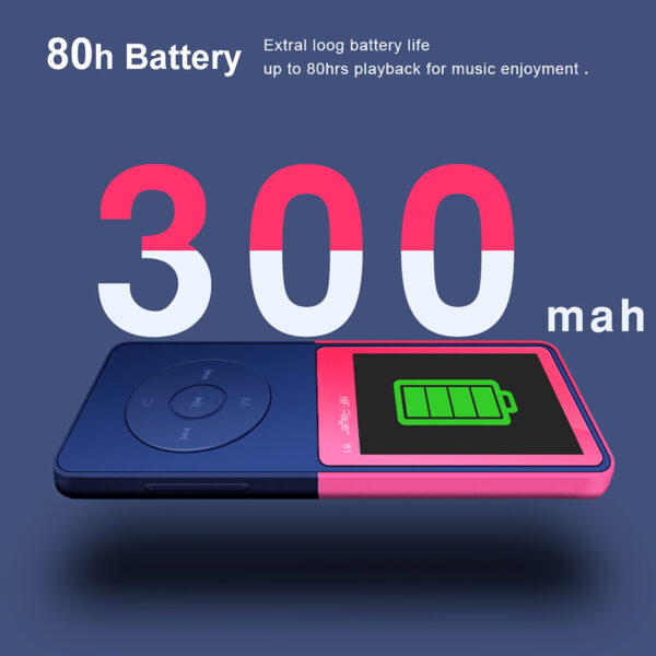 MP3 Player, Tengsen MP4 Music Player with FM Radio, Recording, Photo View, 1.8" Screen, HiFi Lossless Sound, 30+ Hours Long time Play, Support up to 128GB - 图片 3