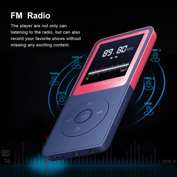 MP3 Player, Tengsen MP4 Music Player with FM Radio, Recording, Photo View, 1.8" Screen, HiFi Lossless Sound, 30+ Hours Long time Play, Support up to 128GB - 图片 4