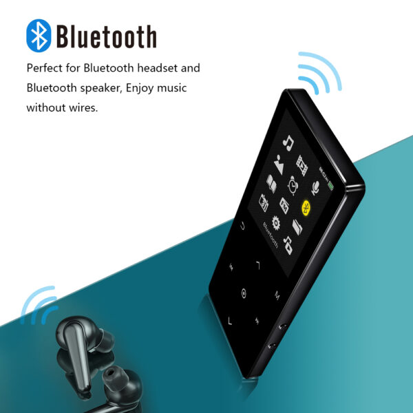 MP3 Player with Bluetooth, Tengsen MP3 Player, Music Player with FM Radio, Recording, 2.4" Screen, HiFi Lossless Sound, Support up to 128GB Expansion(Earphones Included) (16G Capacity) - 图片 3