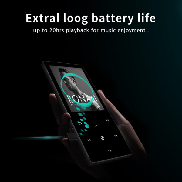MP3 Player with Bluetooth, Tengsen MP3 Player, Music Player with FM Radio, Recording, 2.4" Screen, HiFi Lossless Sound, Support up to 128GB Expansion(Earphones Included) (16G Capacity) - 图片 5