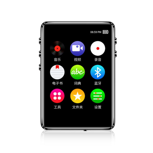 Mp3 Player with Bluetooth Tengsen 2.8" Touchscreen X62 Black