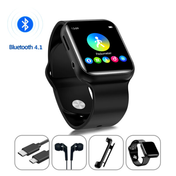 Mp3 Player with,1.54” HD Touch Screen Portable HiFi Lossless Sound Music Players with FM Radio,Voice Recorder,Video Play,E-Book, Pedometer,for Running Workout,Support up to 128GB - 图片 2
