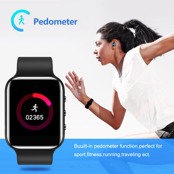Mp3 Player with,1.54” HD Touch Screen Portable HiFi Lossless Sound Music Players with FM Radio,Voice Recorder,Video Play,E-Book, Pedometer,for Running Workout,Support up to 128GB - 图片 4